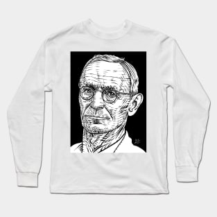 HERMANN HESSE ink portrait Long Sleeve T-Shirt